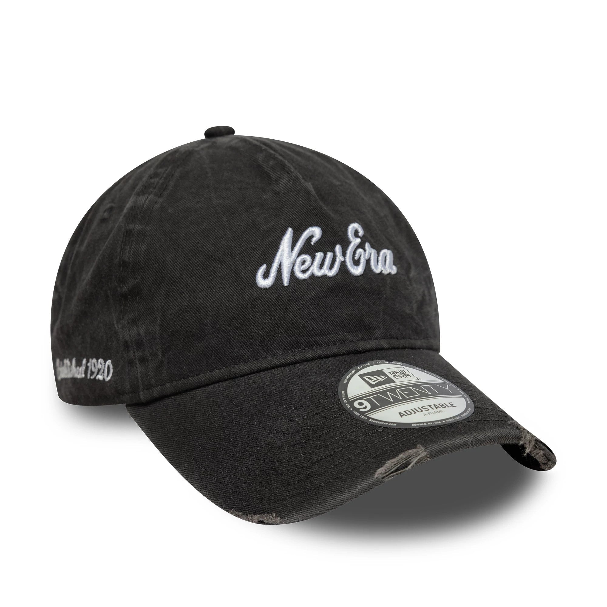 New Era Pigment Wash Black 9TWENTY A-Frame Cap-kentox