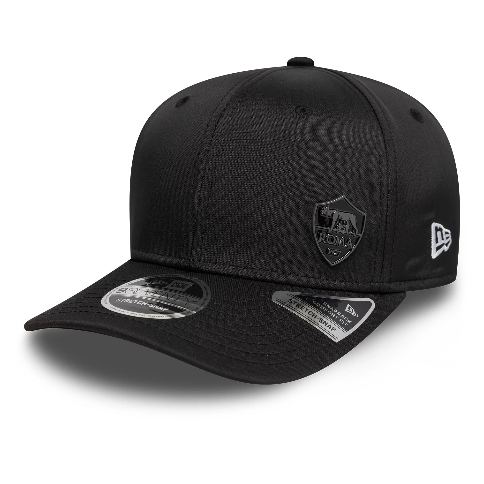 AS Roma Flawless Pin Black 9SEVENTY Stretch Snap Cap-kentox
