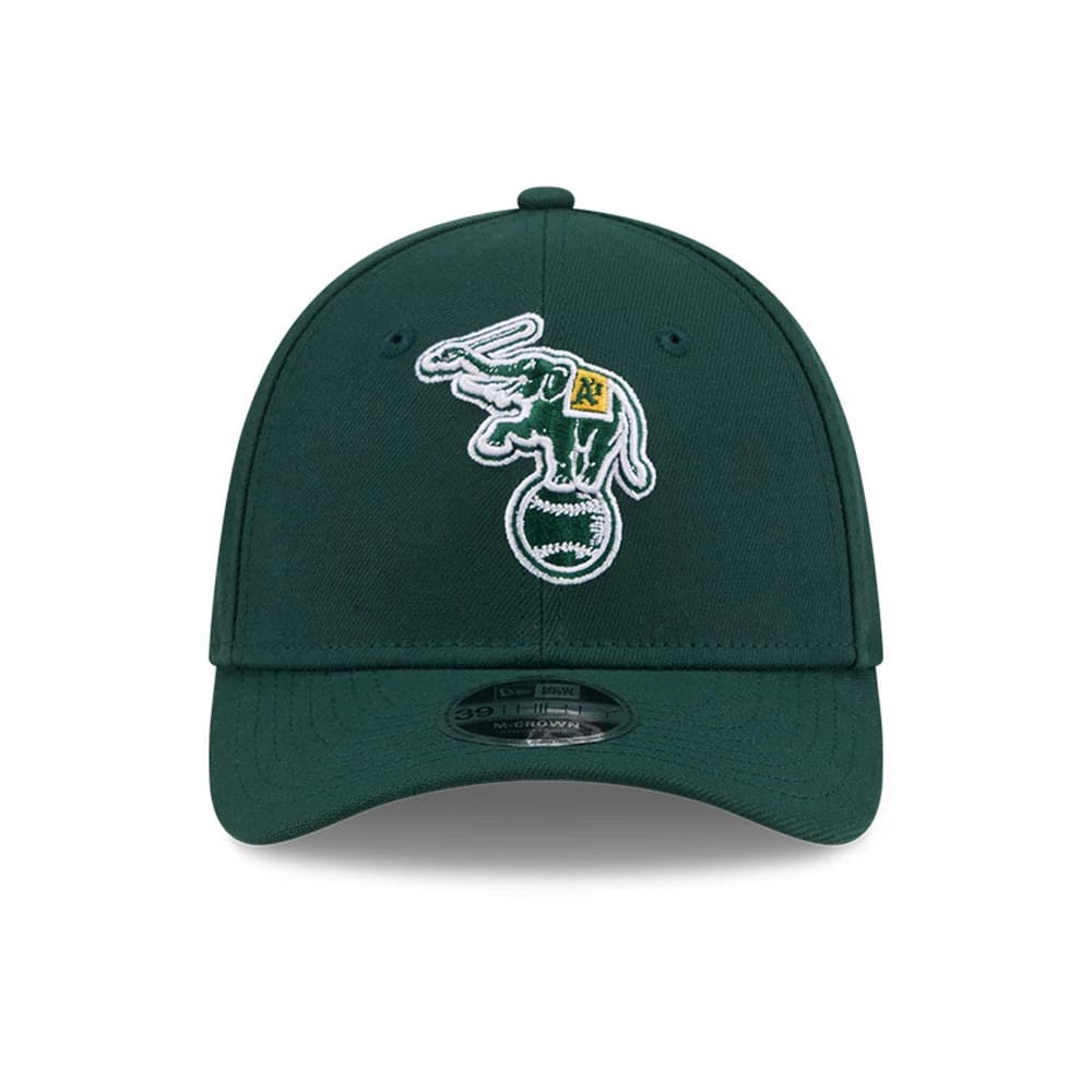 Athletics MLB Dark Green 39THIRTY M-Crown Stretch Fit Cap-kentox