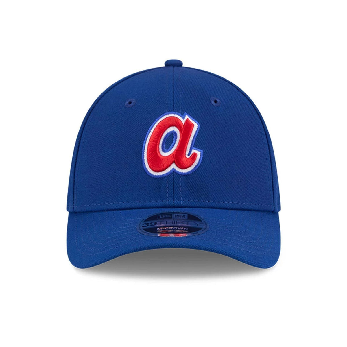 Atlanta Braves MLB Blue 39THIRTY M-Crown Stretch Fit Cap-kentox