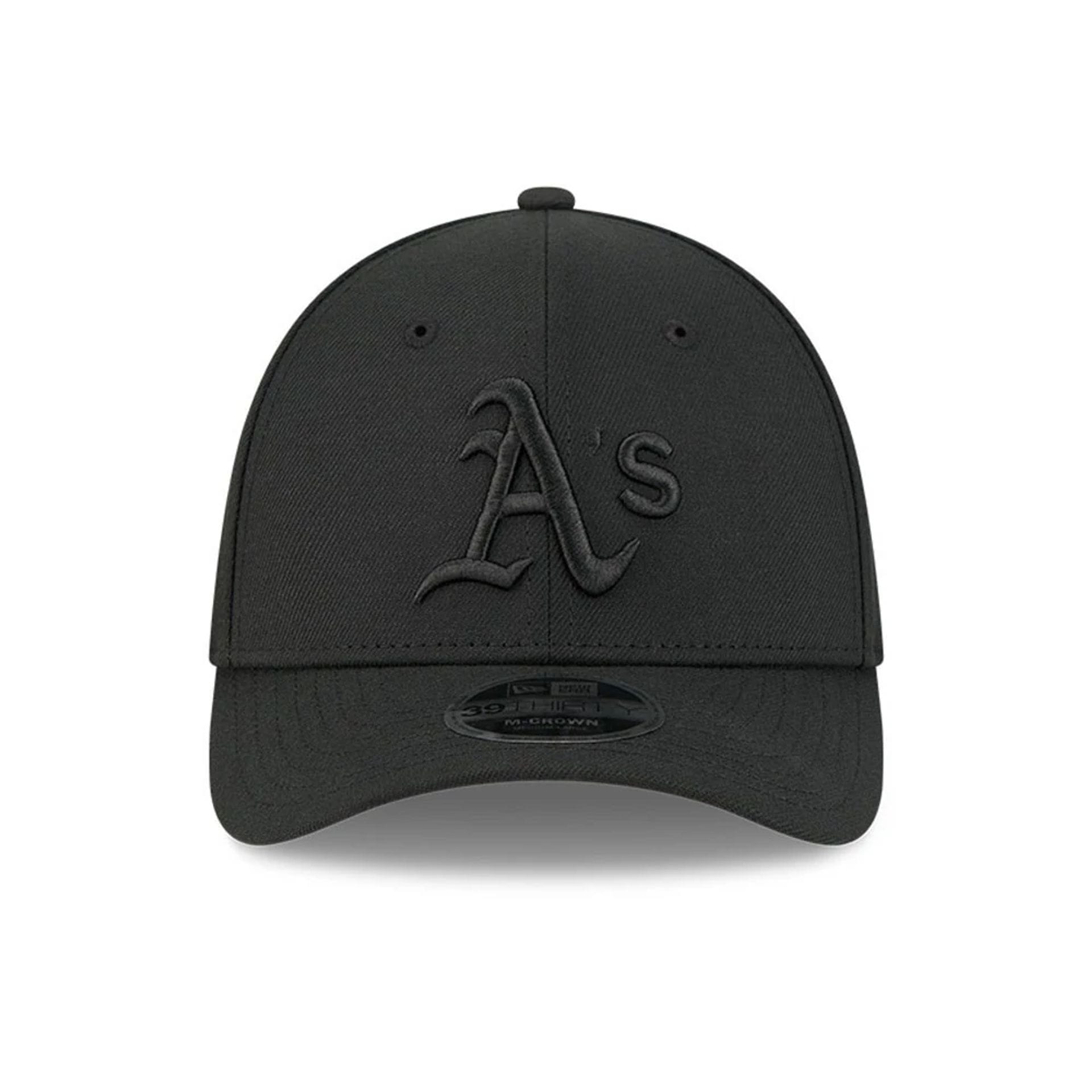 Athletics MLB Outline Black 39THIRTY M-Crown Stretch Fit Cap-kentox