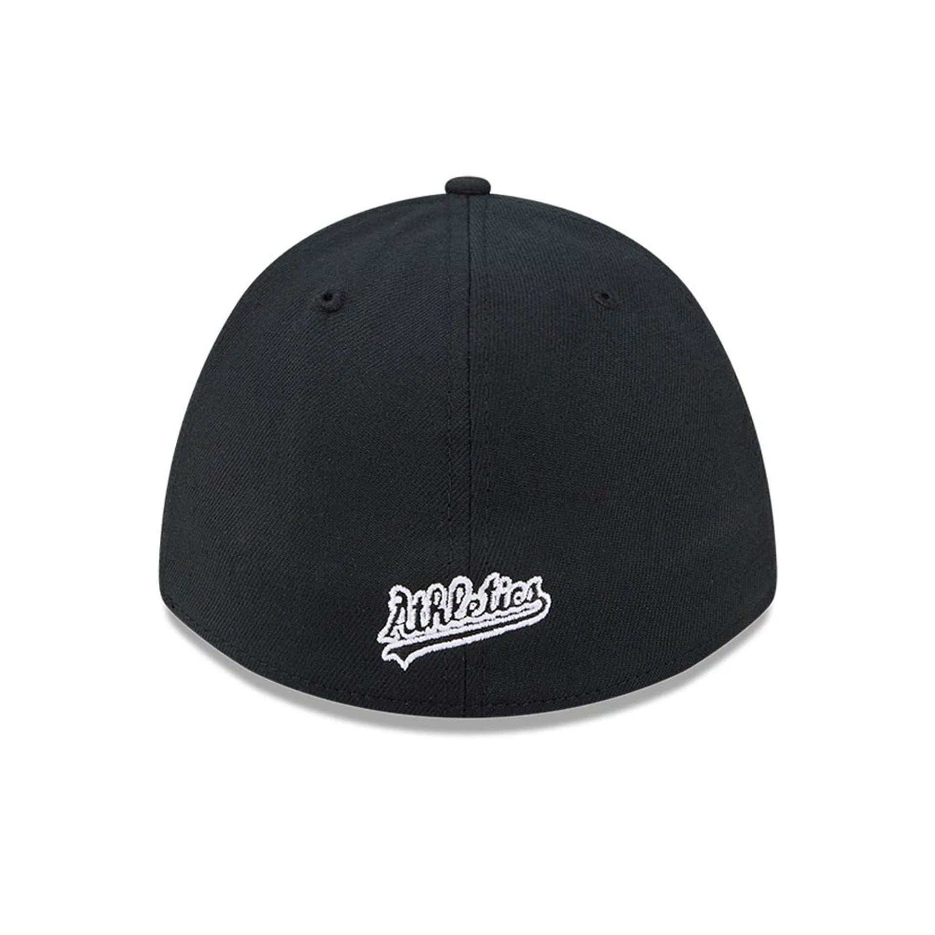 Athletics MLB Black 39THIRTY M-Crown Stretch Fit Cap-kentox