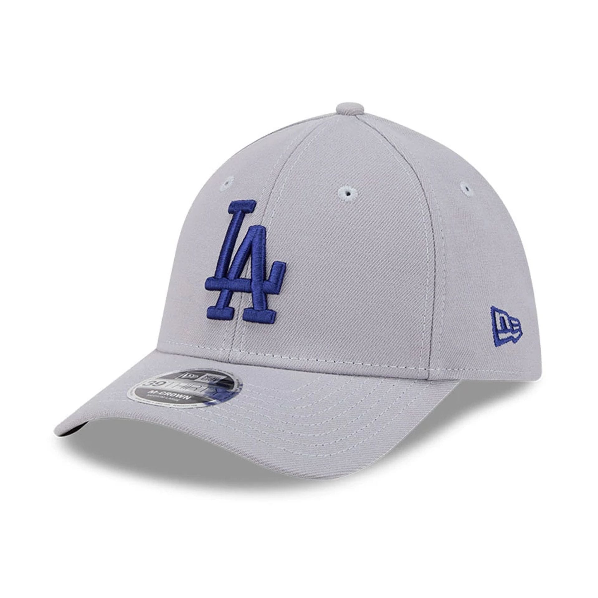 LA Dodgers MLB Grey 39THIRTY M-Crown Stretch Fit Cap-kentox