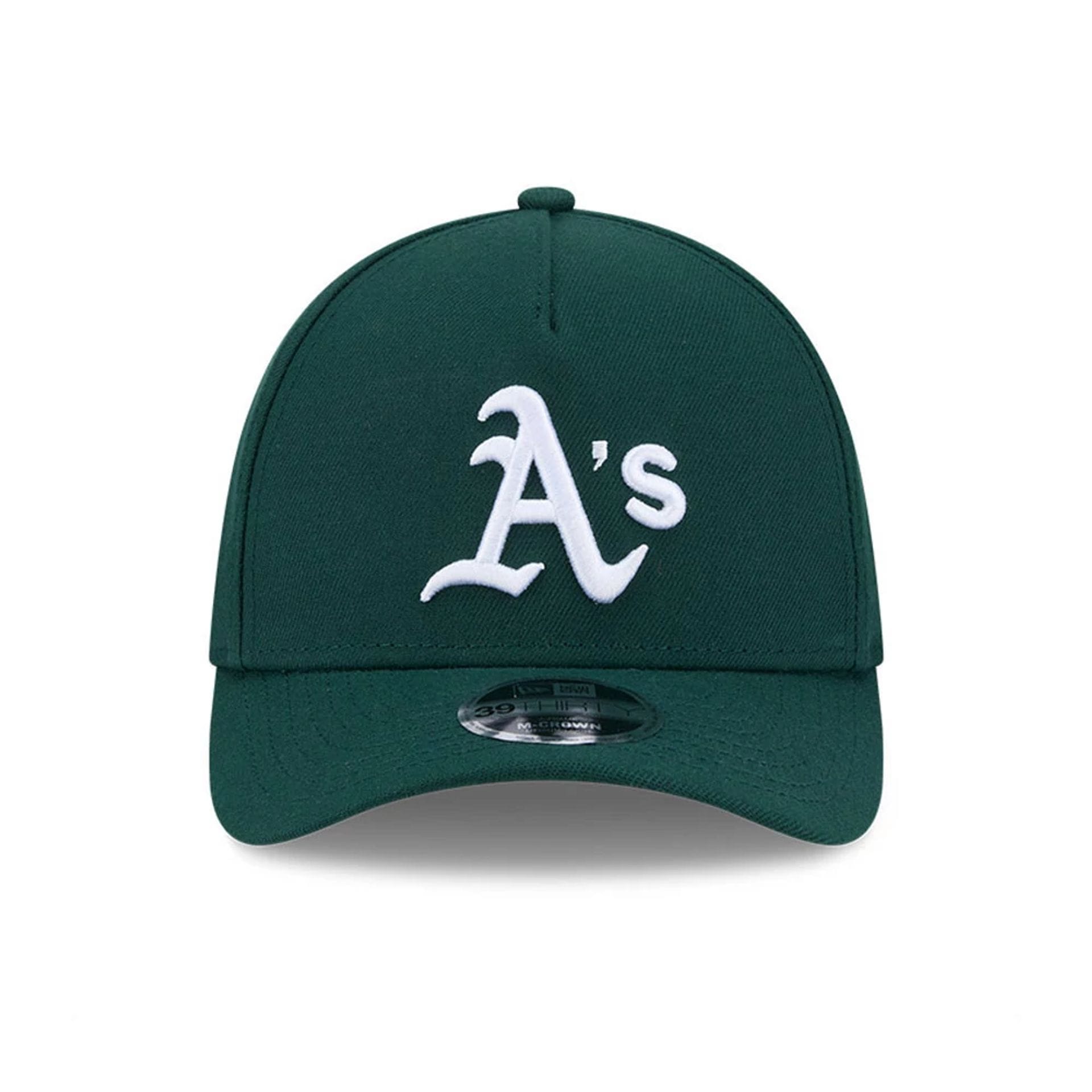 Athletics MLB Dark Green 39THIRTY M-Crown A-Frame Stretch Fit Cap-kentox