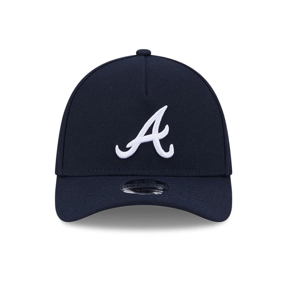 Atlanta Braves MLB Navy 39THIRTY M-Crown A-Frame Stretch Fit Cap-kentox