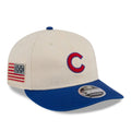 Chicago Cubs MLB Americana Herringbone White Retro Crown 9FIFTY Adjustable Cap-kentox