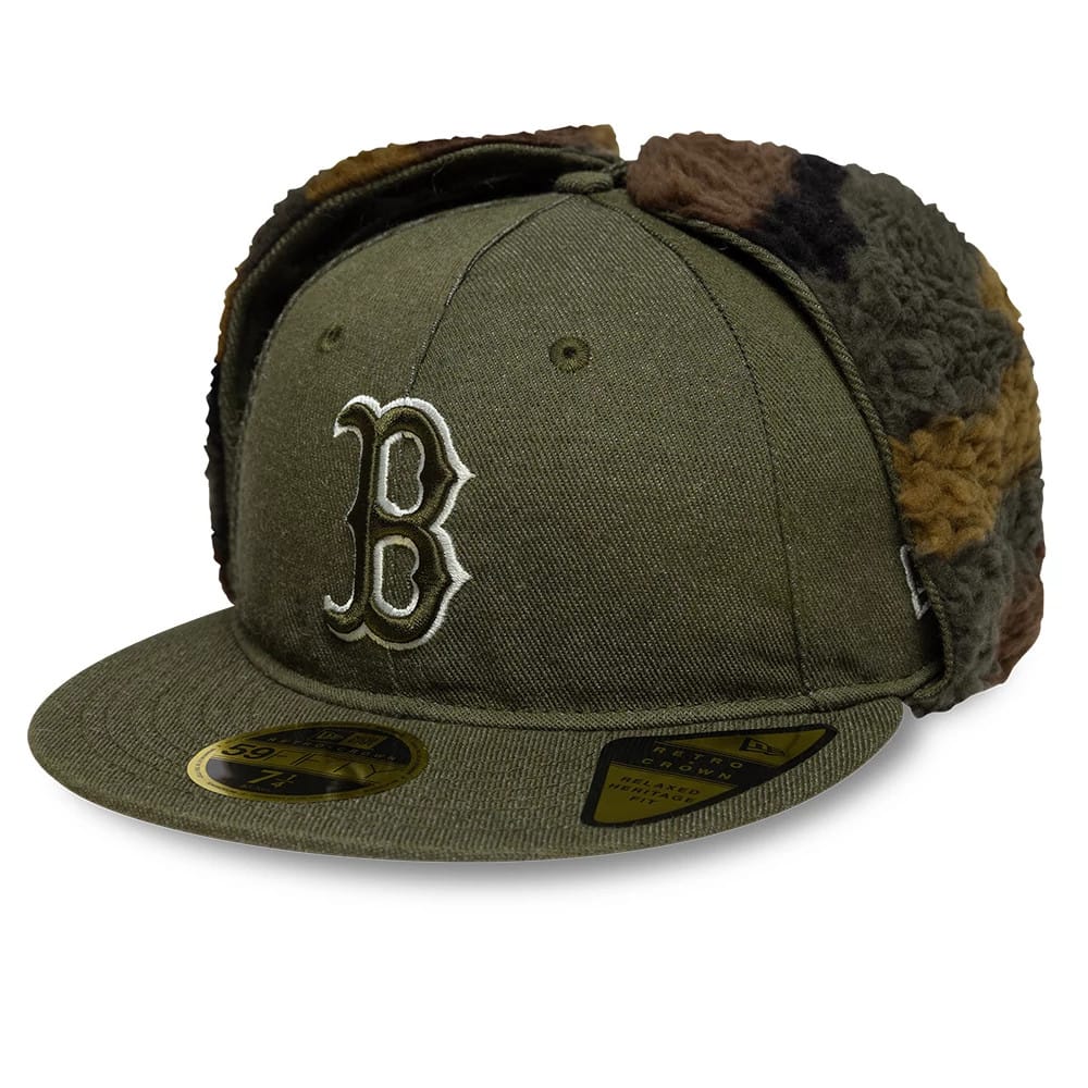 Boston Red Sox MLB Camo Open Green Retro Crown 59FIFTY Fitted Cap-kentox