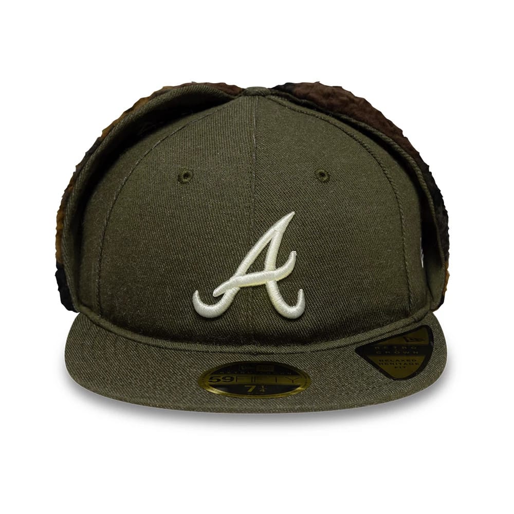 Atlanta Braves MLB Camo Open Green Retro Crown 59FIFTY Fitted Cap-kentox