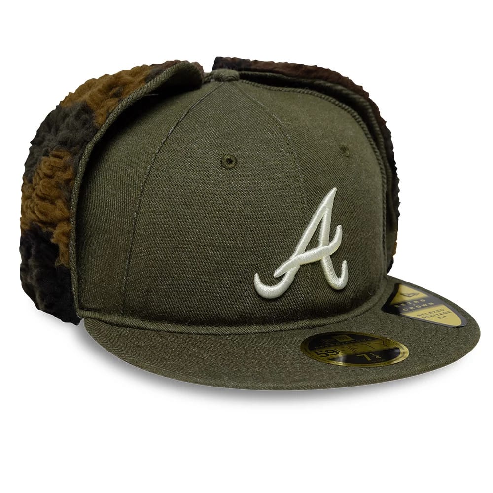 Atlanta Braves MLB Camo Open Green Retro Crown 59FIFTY Fitted Cap-kentox