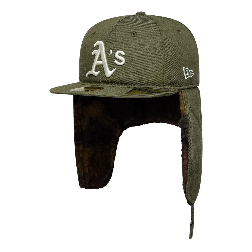 Athletics MLB Camo Open Green Retro Crown 59FIFTY Fitted Cap-kentox