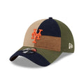 New York Mets MLB Patchwork Open Brown 9TWENTY Adjustable Cap-kentox