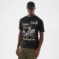 New York Yankees MLB Cowboy Graphic Black T-Shirt-kentox