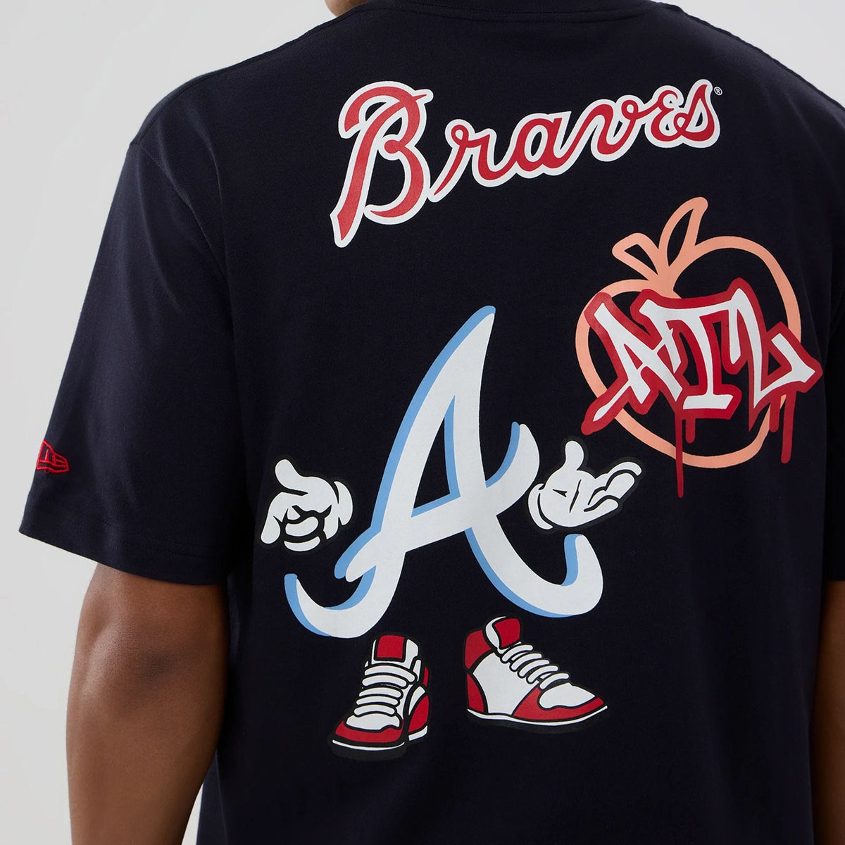 Atlanta Braves MLB Graphic Navy T-Shirt-kentox