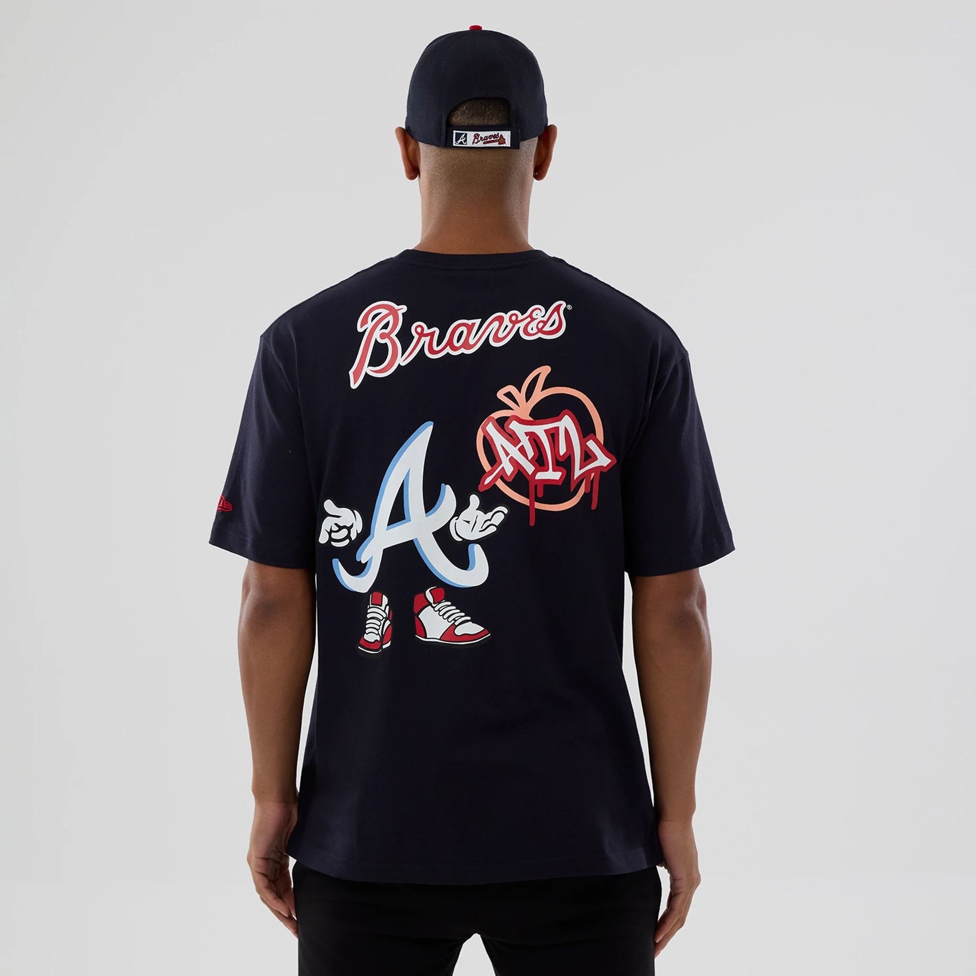 Atlanta Braves MLB Graphic Navy T-Shirt-kentox