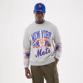 New York Mets MLB Sport Classic Grey Crew Neck Sweater-kentox