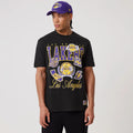 LA Lakers NBA Sport Classic Black T-Shirt-kentox