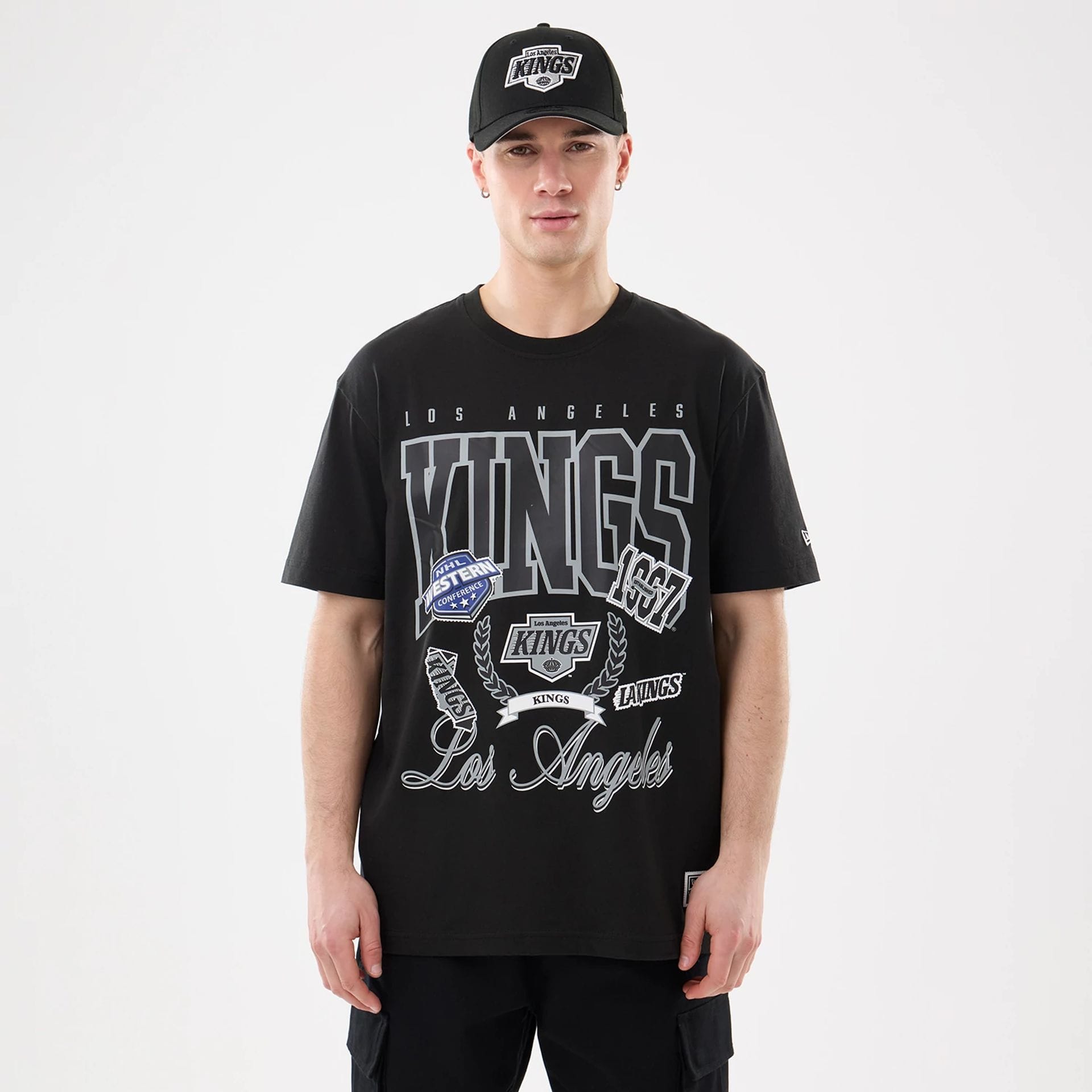 LA Kings NHL Sport Classic Black T-Shirt-kentox