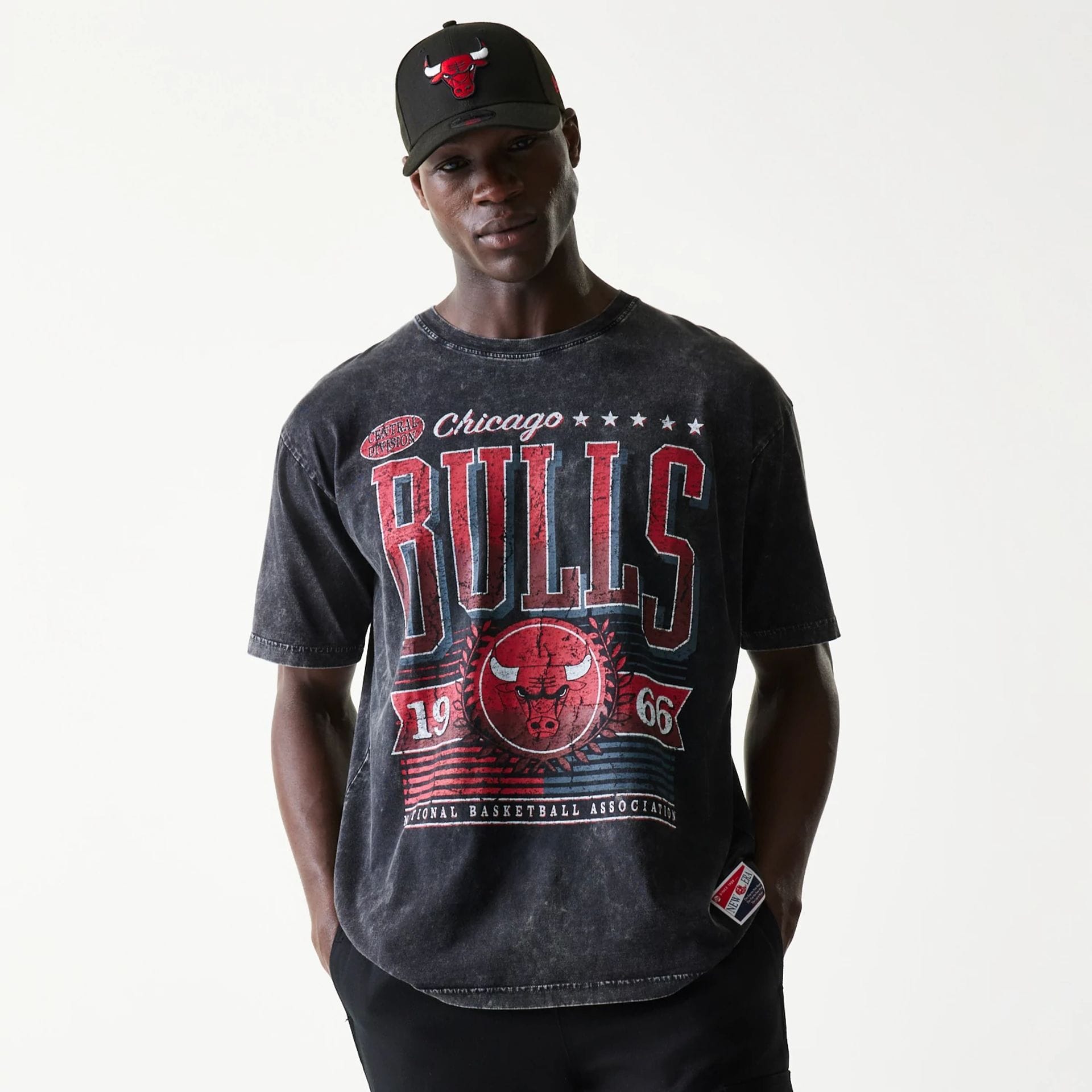 Chicago Bulls NBA Black T-Shirt-kentox