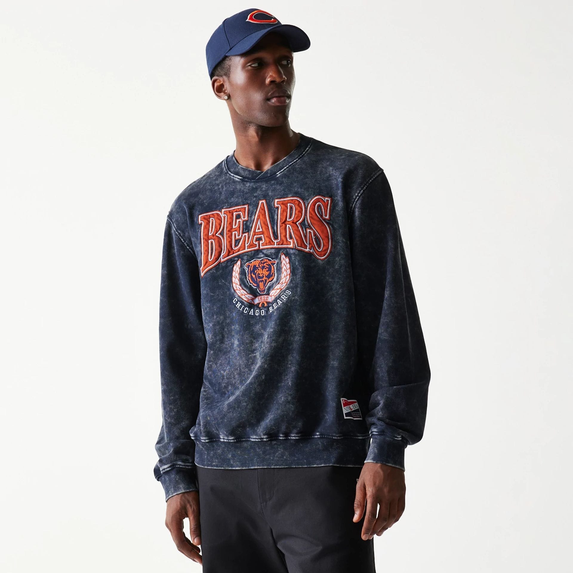 Chicago Bears NFL Navy Crew Neck Sweater-kentox