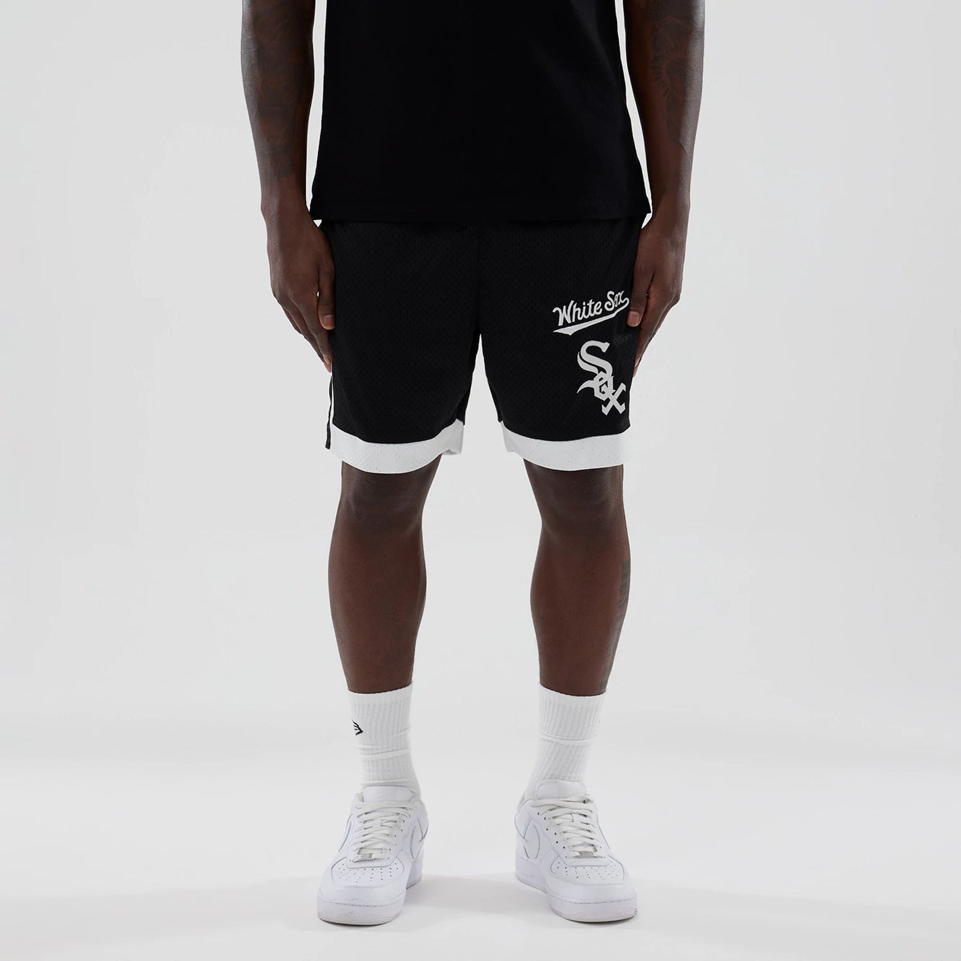Chicago White Sox MLB Black Mesh Shorts-kentox