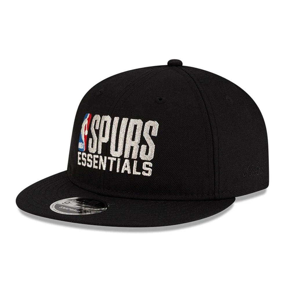 San Antonio Spurs FOG x NBA Black Retro Crown 9FIFTY Adjustable Cap-kentox