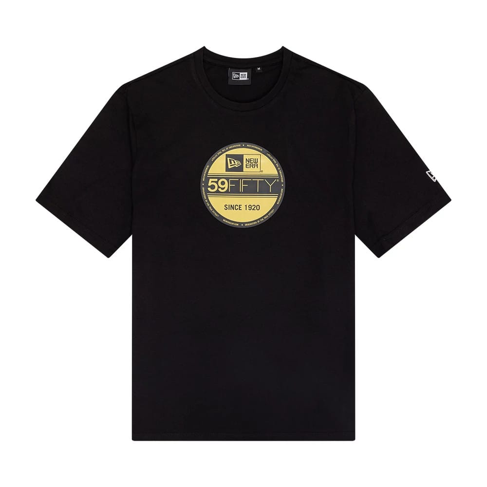 New Era Sticker Graphic Black T-Shirt-kentox