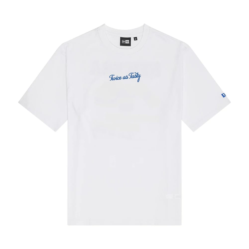 New Era Food Graphic White Oversized T-Shirt-kentox
