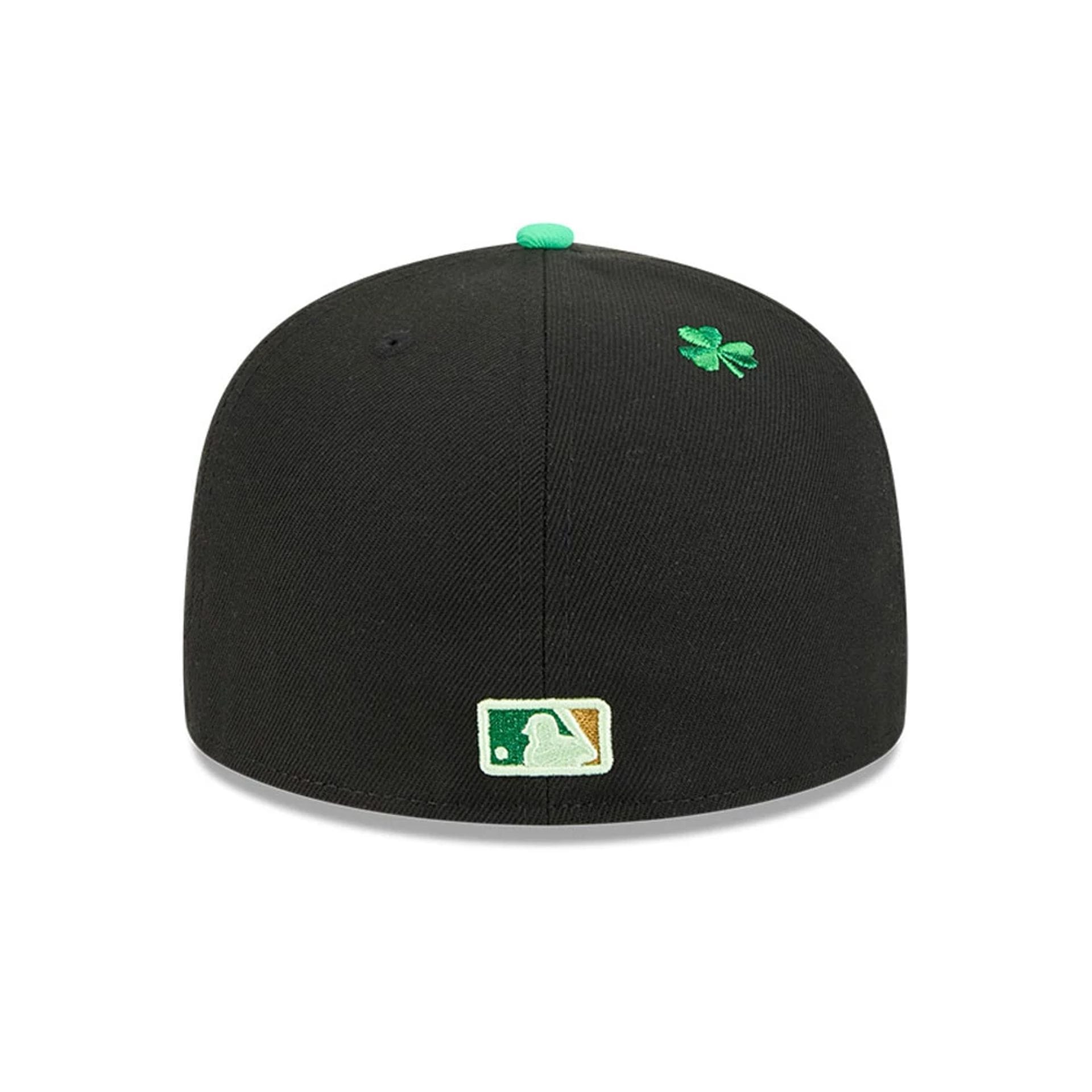 Athletics MLB Saint Patrick's Day Black 59FIFTY Fitted Cap-kentox