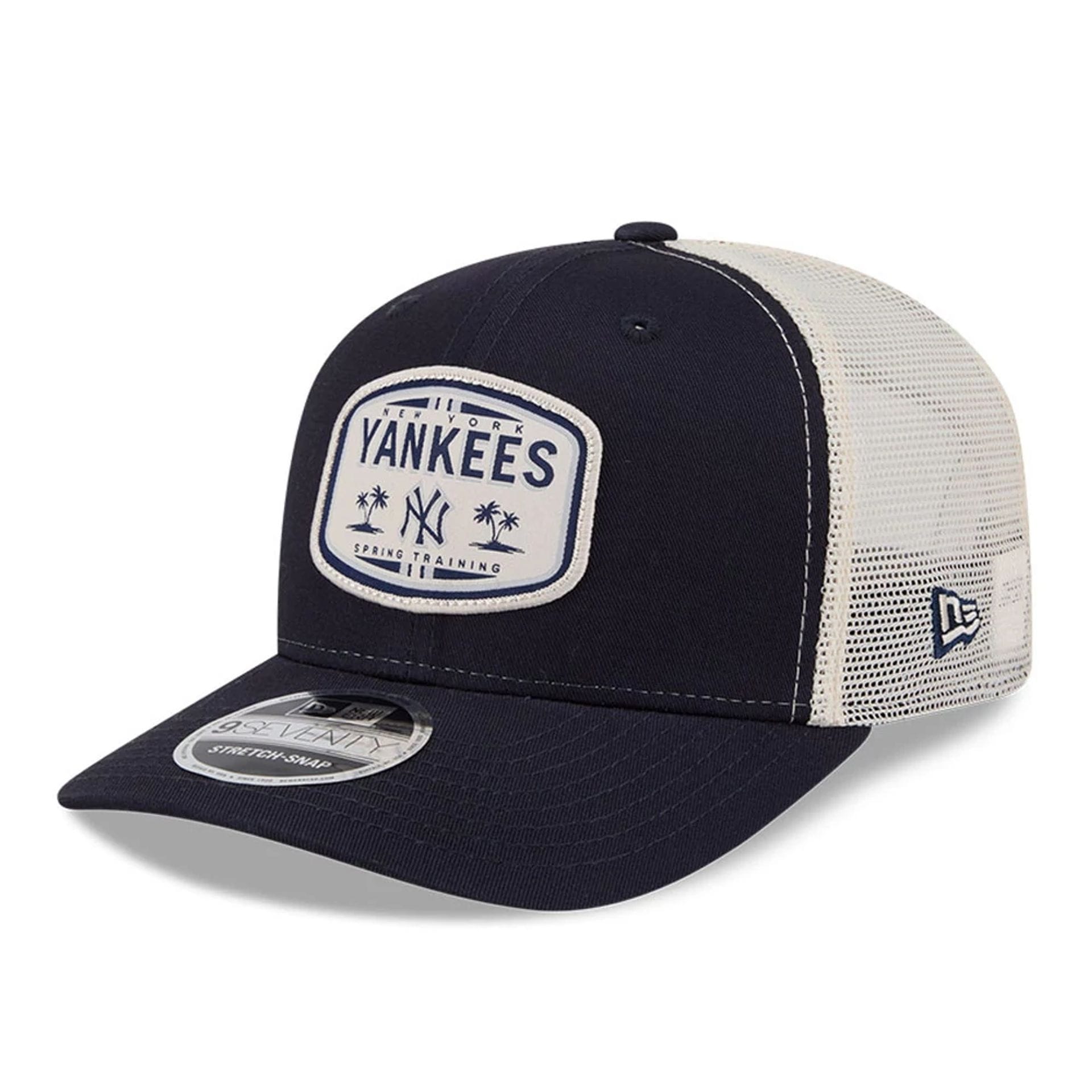 New York Yankees MLB Patch Navy 9SEVENTY Stretch Snap Adjustable Cap-kentox