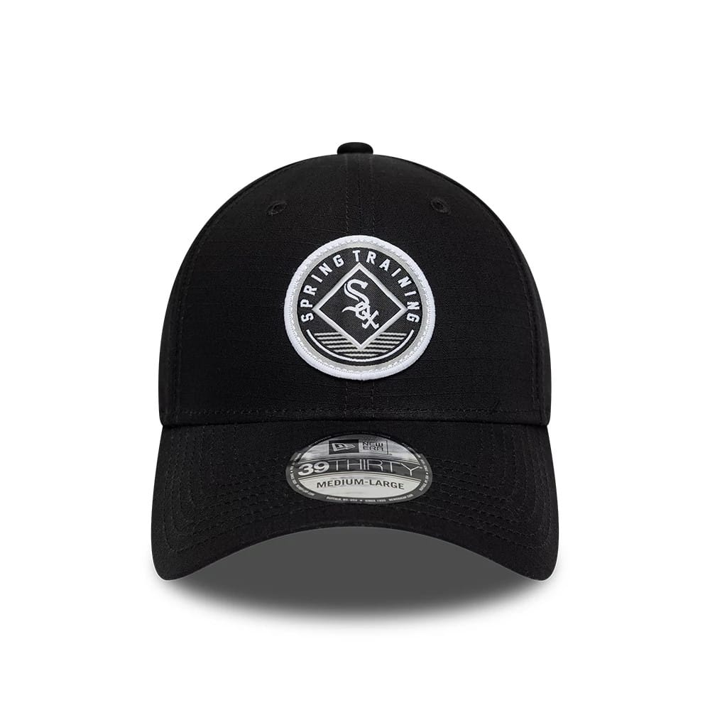 Chicago White Sox MLB Ripstop Black 39THIRTY Stretch Fit Cap-kentox