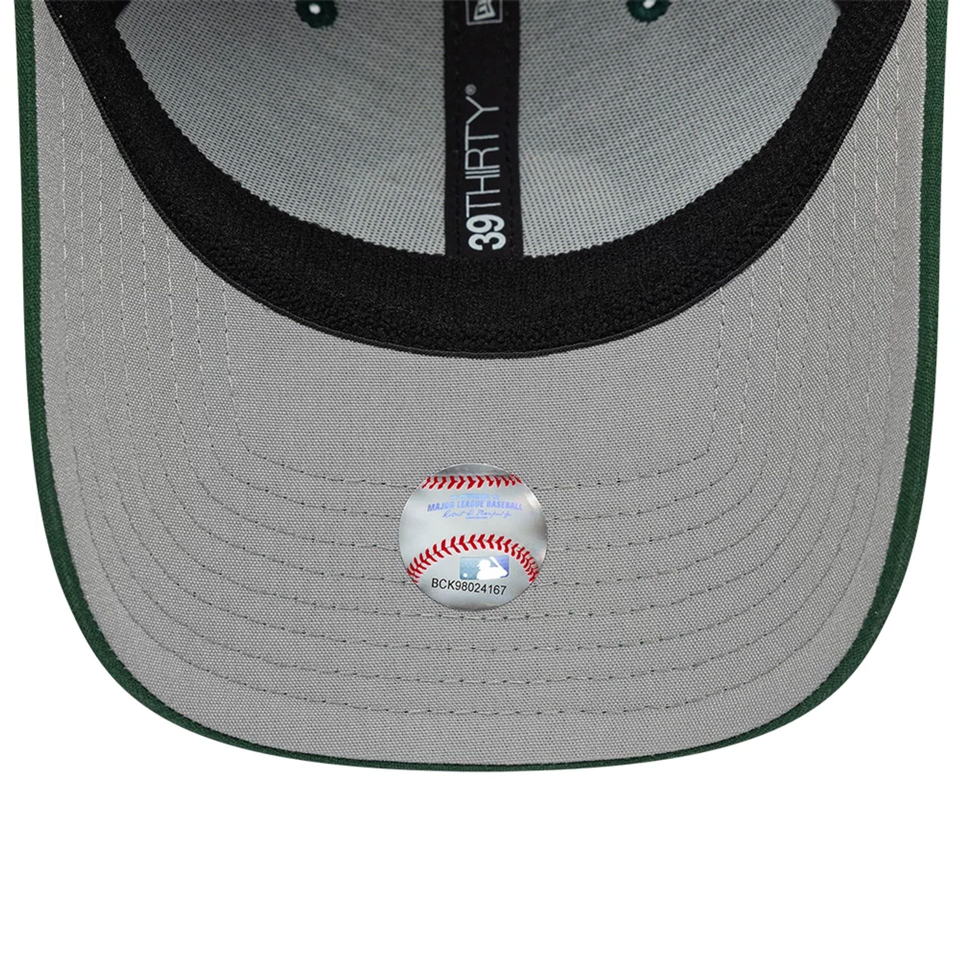 Athletics MLB Ripstop Dark Green 39THIRTY Stretch Fit Cap-kentox