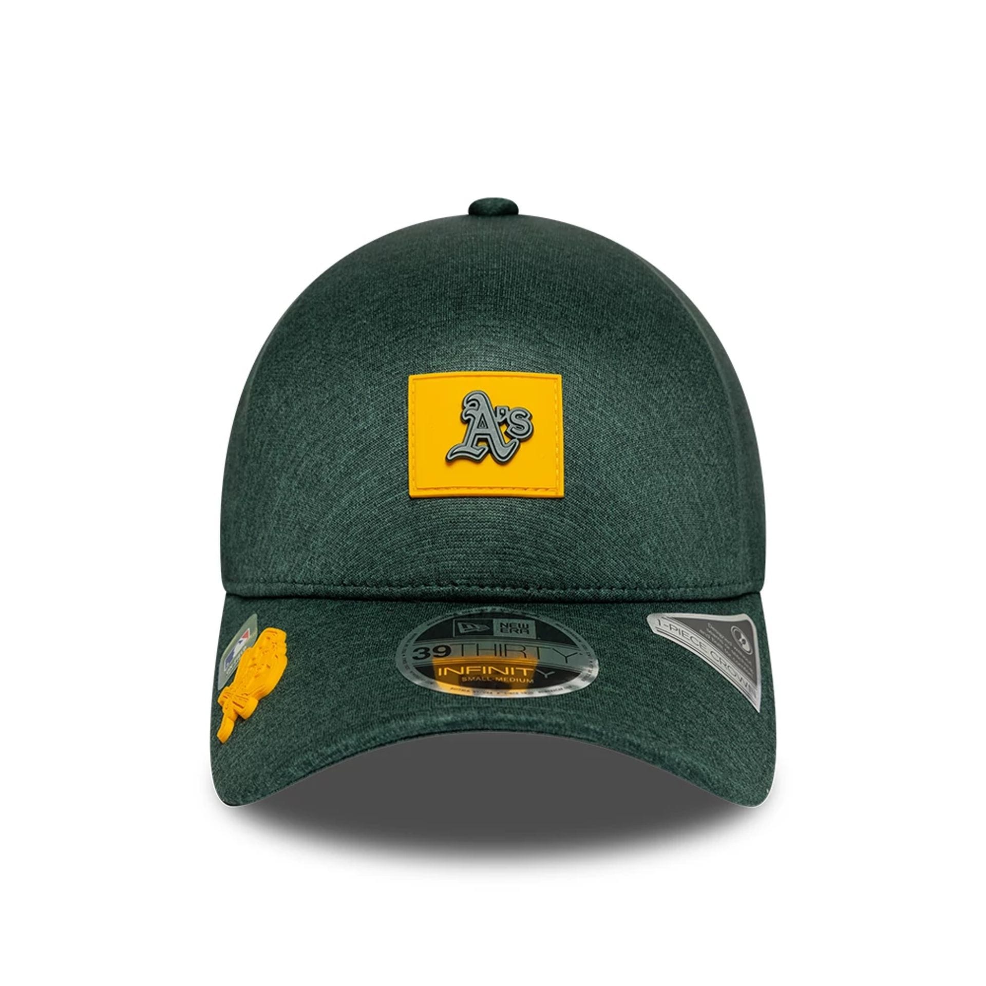 Athletics MLB Clubhouse Dark Green 39THIRTY Infinity Stretch Fit Cap-kentox