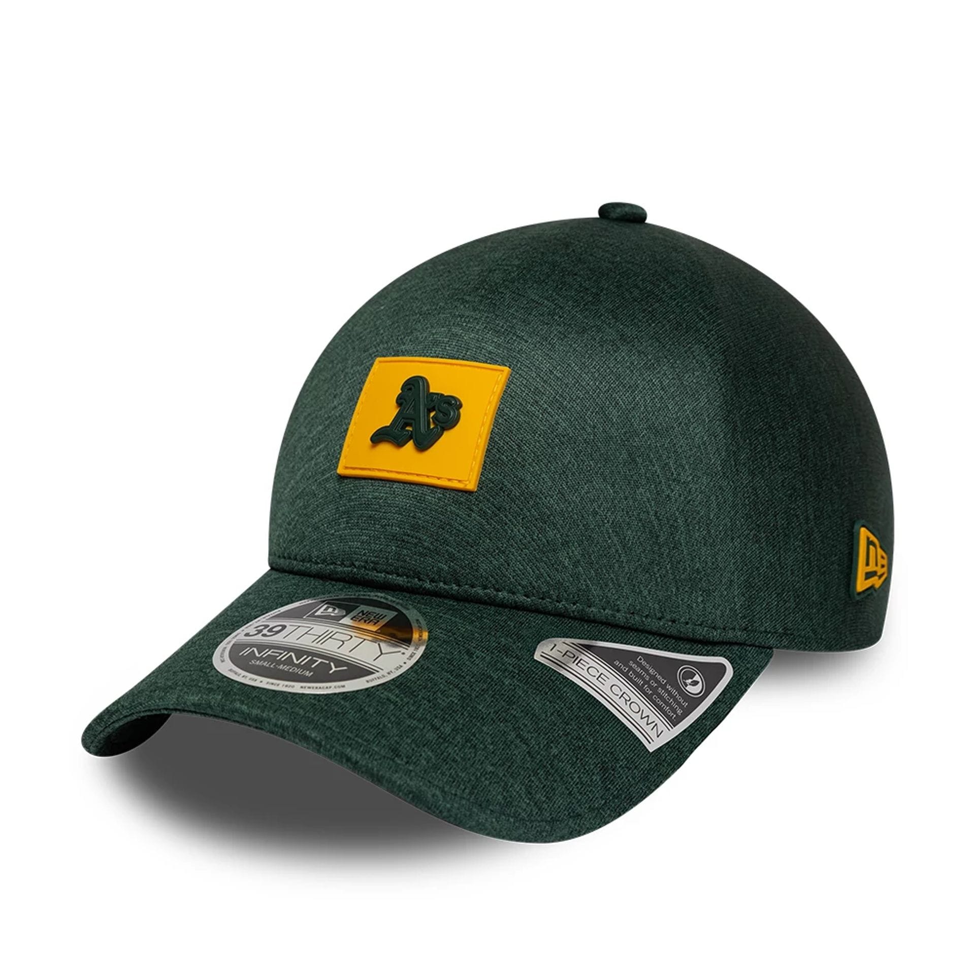 Athletics MLB Clubhouse Dark Green 39THIRTY Infinity Stretch Fit Cap-kentox