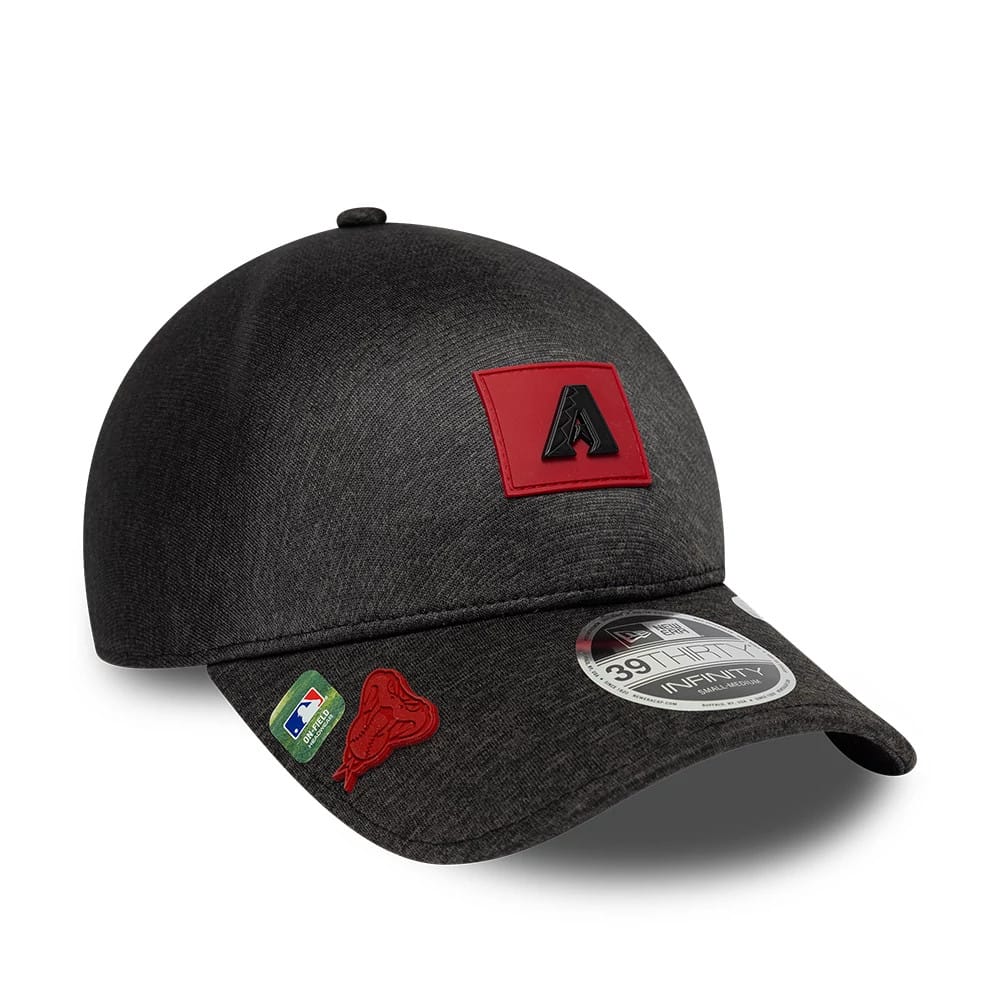Arizona Diamondbacks MLB Clubhouse Black 39THIRTY Infinity Stretch Fit Cap-kentox
