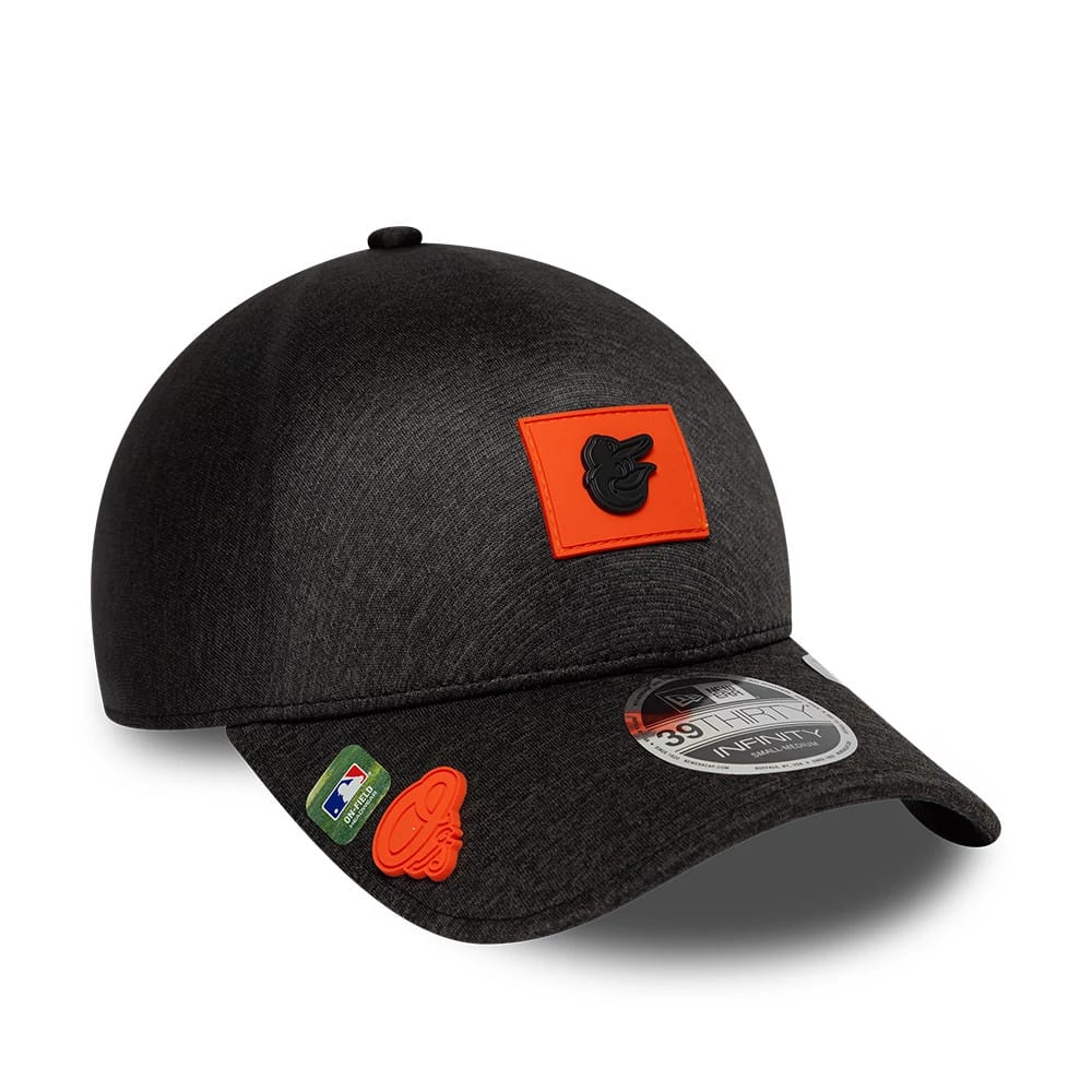 Baltimore Orioles MLB Clubhouse Black 39THIRTY Infinity Stretch Fit Cap-kentox