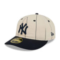 New York Yankees MLB Linen Cream Retro Crown 59FIFTY Fitted Cap-kentox