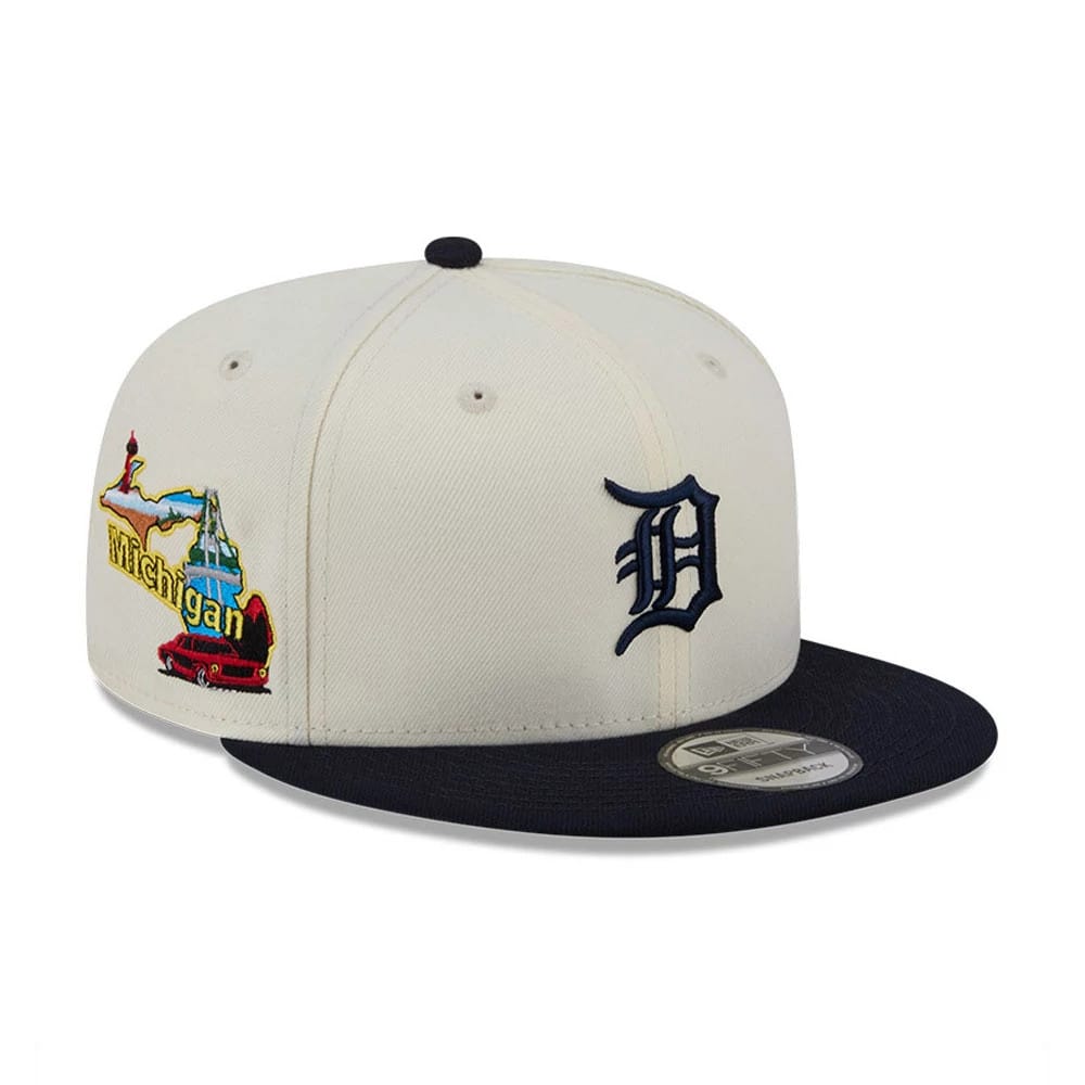 Detroit Tigers MLB Localized White 9FIFTY Snapback Adjustable Cap-kentox