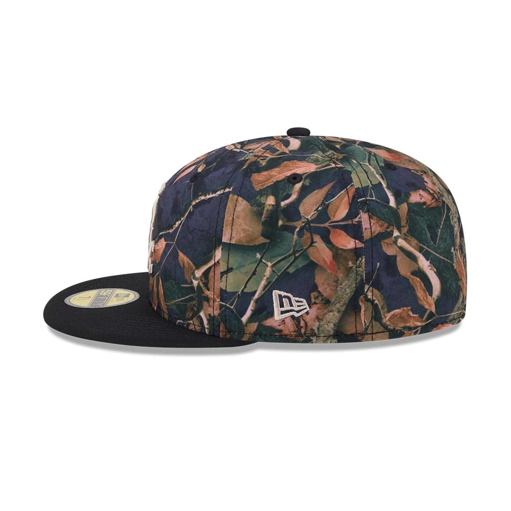 Chicago White Sox MLB Leaves Black 59FIFTY Fitted Cap-kentox