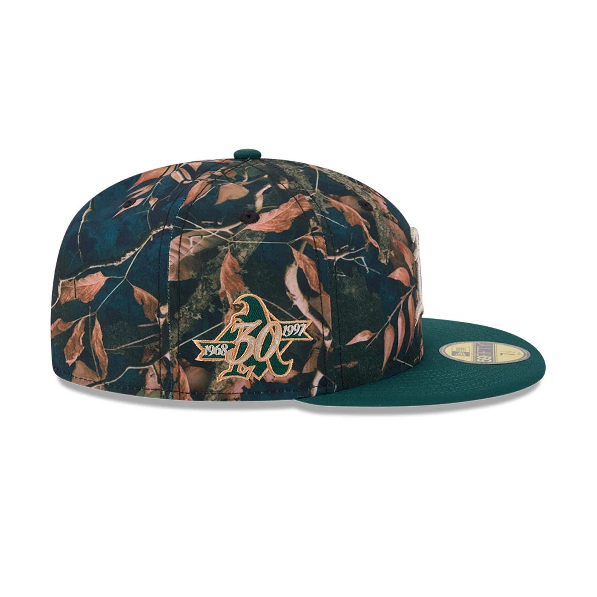 Athletics MLB Leaves Dark Green 59FIFTY Fitted Cap-kentox