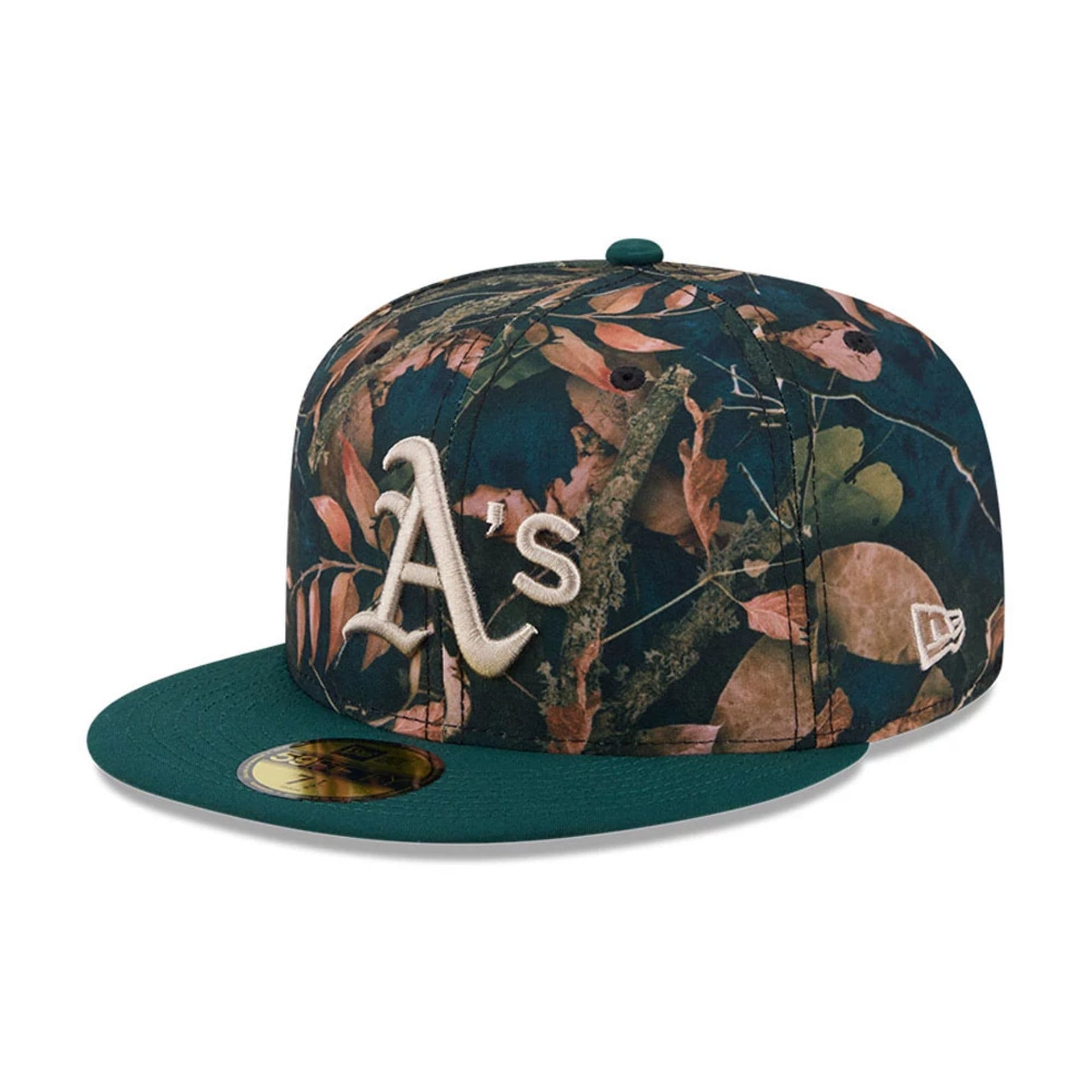 Athletics MLB Leaves Dark Green 59FIFTY Fitted Cap-kentox