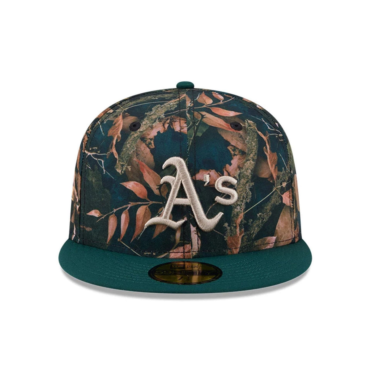 Athletics MLB Leaves Dark Green 59FIFTY Fitted Cap-kentox
