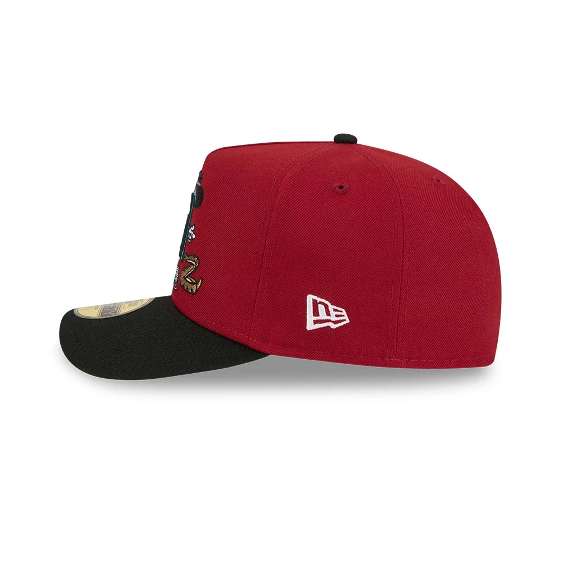Arizona Diamondbacks MLB Cartoon Dark Red 59FIFTY A-Frame Fitted Cap-kentox