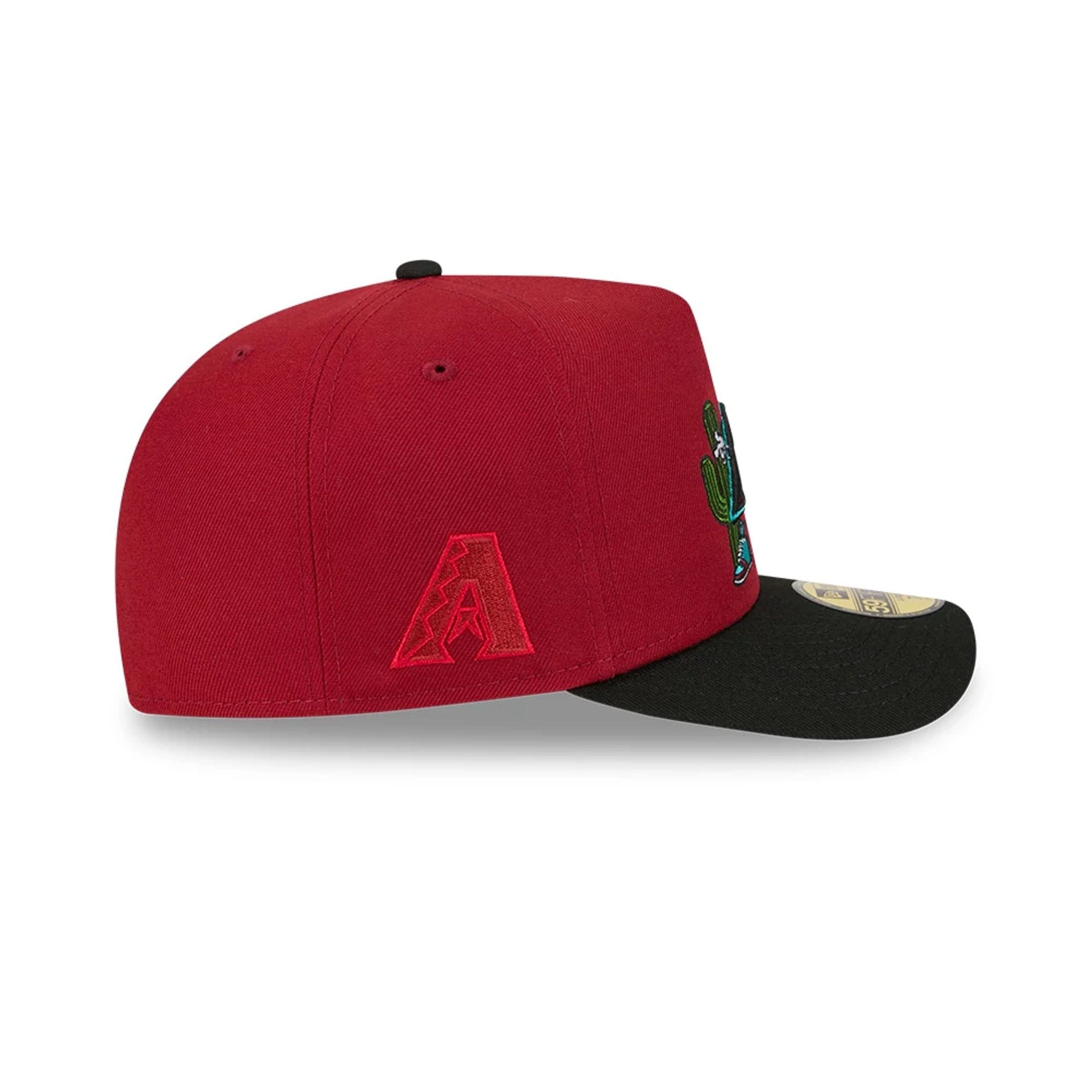Arizona Diamondbacks MLB Cartoon Dark Red 59FIFTY A-Frame Fitted Cap-kentox