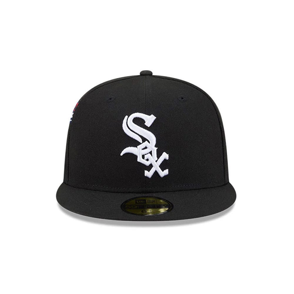 Chicago White Sox MLB Hidden Hit Black 59FIFTY Fitted Cap-kentox