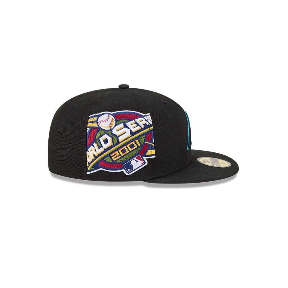 Arizona Diamondbacks MLB Hidden Hit Black 59FIFTY Fitted Cap-kentox