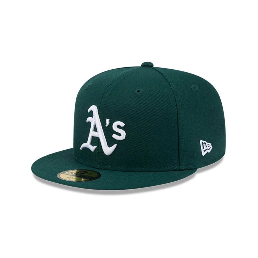 Athletics MLB Hidden Hit Dark Green 59FIFTY Fitted Cap-kentox