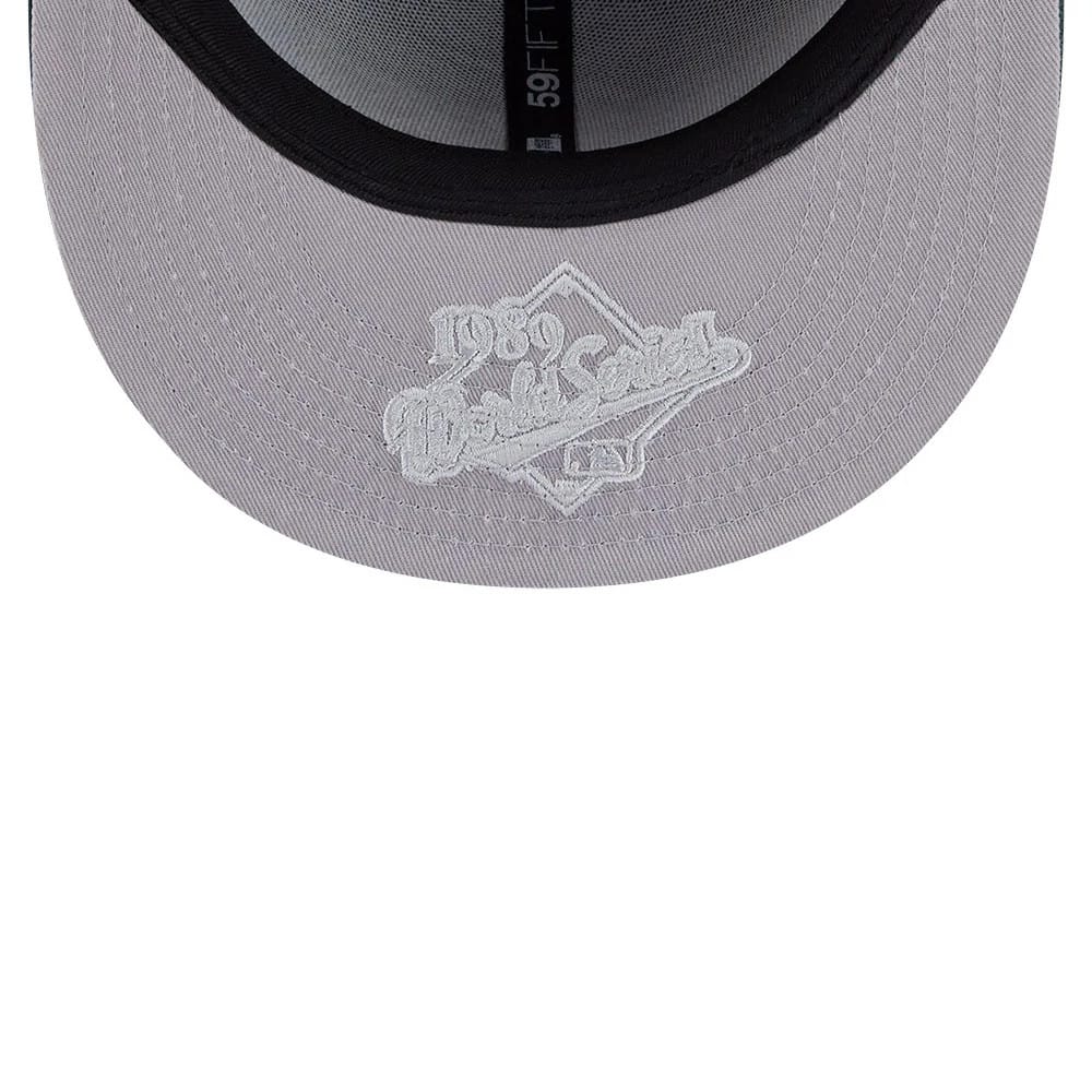 Athletics MLB Hidden Hit Dark Green 59FIFTY Fitted Cap-kentox