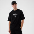 Madrid Game NFL International Series Games Black Oversized T-Shirt-kentox