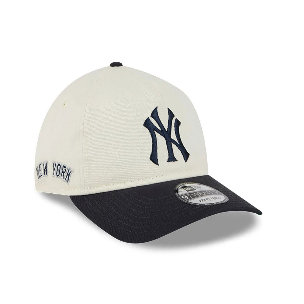 New York Yankees MLB Chrome White 9TWENTY A-Frame Adjustable Cap-kentox