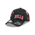 Chicago Bulls NBA All Over Black 9FORTY A-Frame Adjustable Cap-kentox